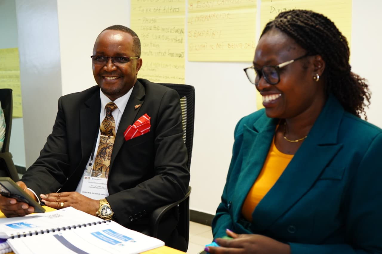 Boniface Njoroge K. facilitating a mediation workshop